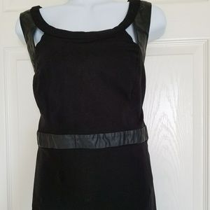 Torrid Top with leather like trim